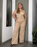 PANTALON DRILL KAKI 6279