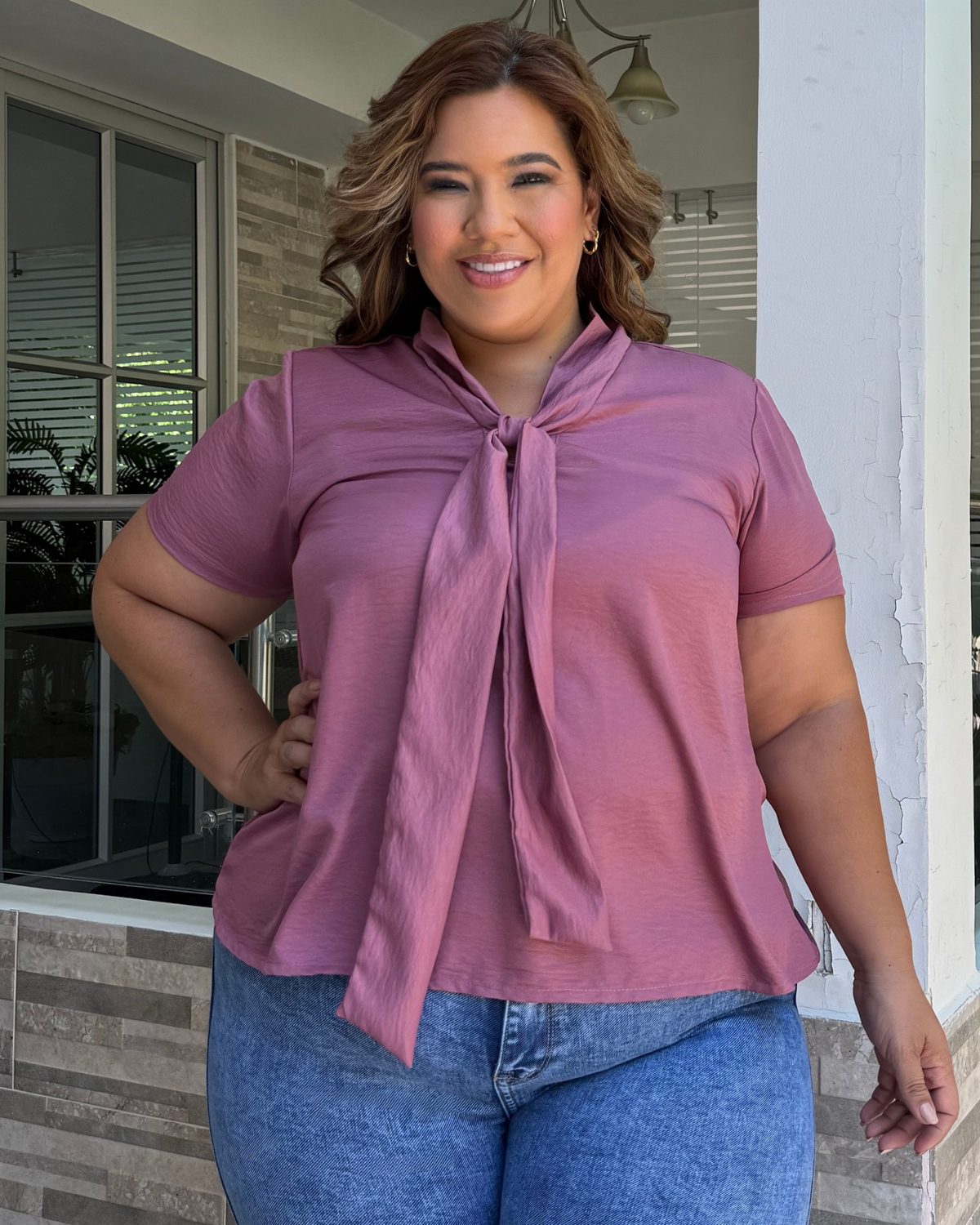 BLUSA VILLA CARO PURPURA VLC4