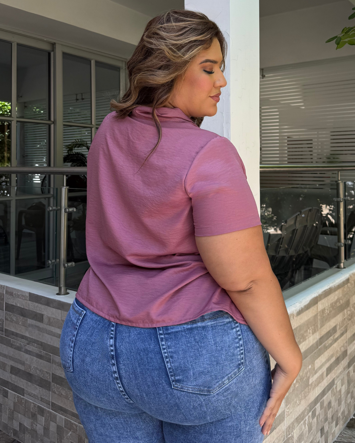 BLUSA VILLA CARO PURPURA VLC4