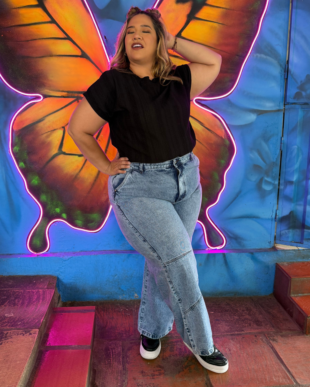 MOM FLARE JEAN 7506
