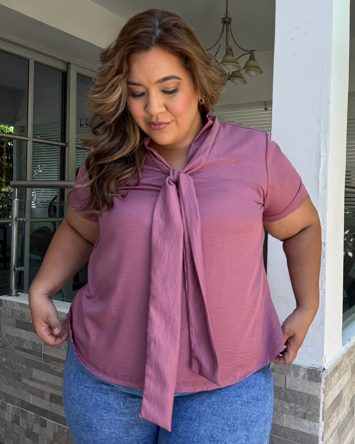 BLUSA VILLA CARO PURPURA VLC4