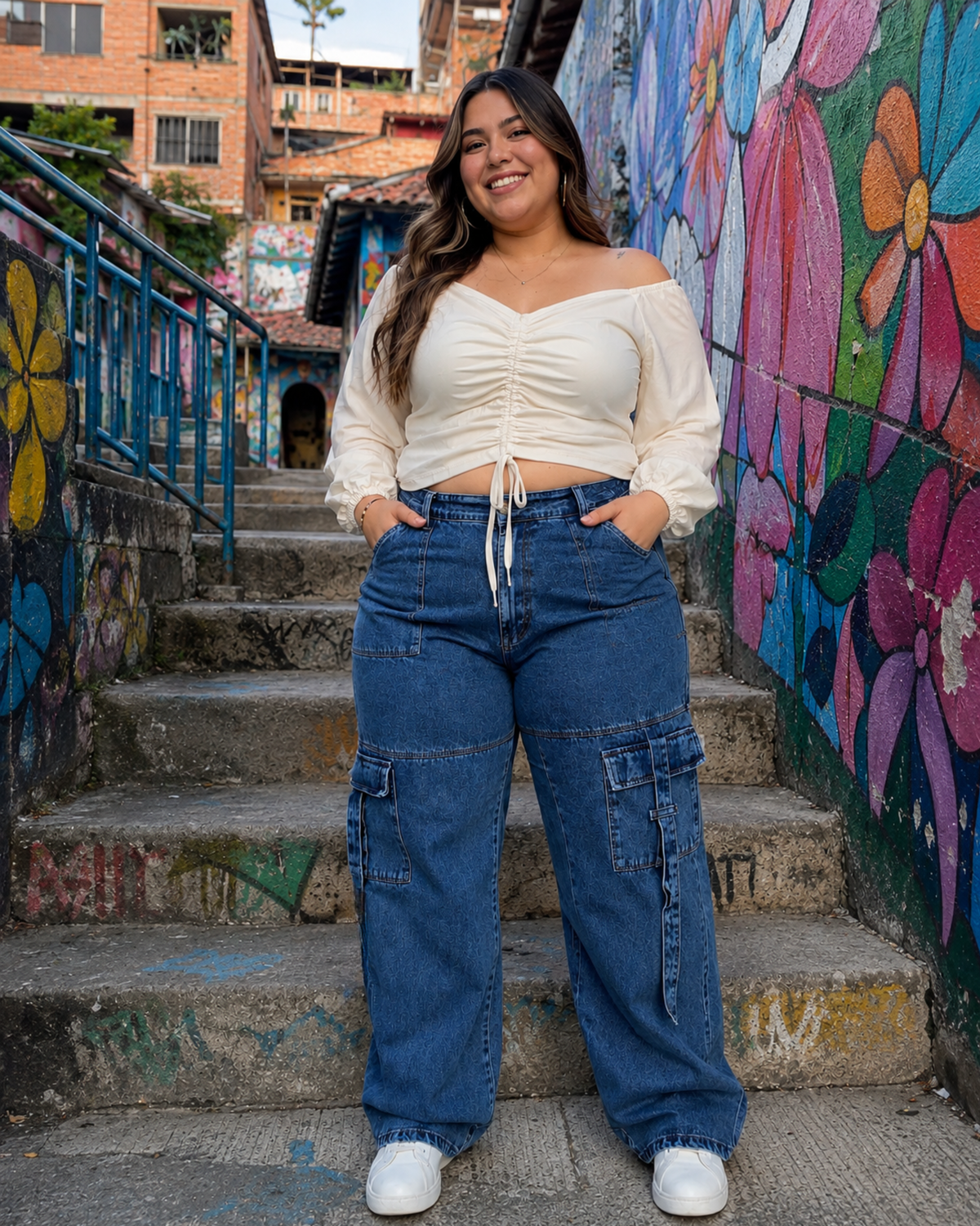 PANTALÓN CARGO JEAN 6917