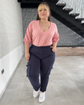 PANTALON CARGO AZUL 2637
