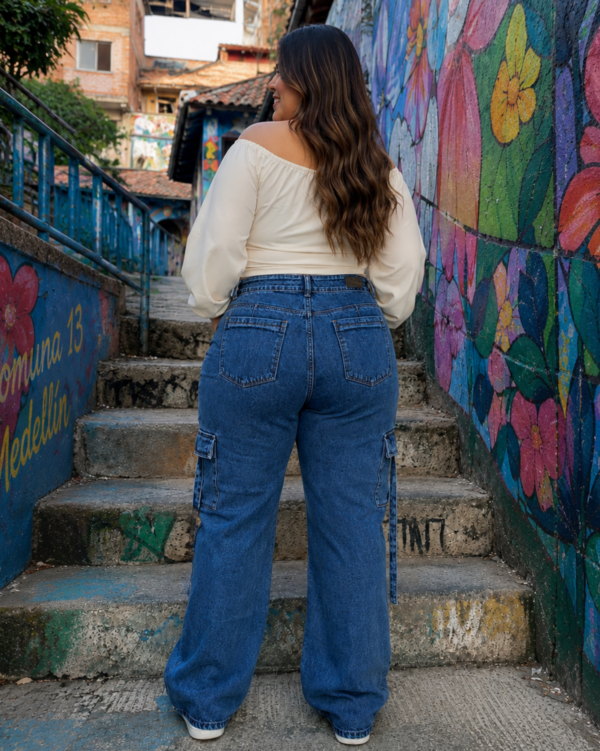 PANTALÓN CARGO JEAN 6917
