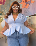BLUSA EL CARMEN AZUL ELC1
