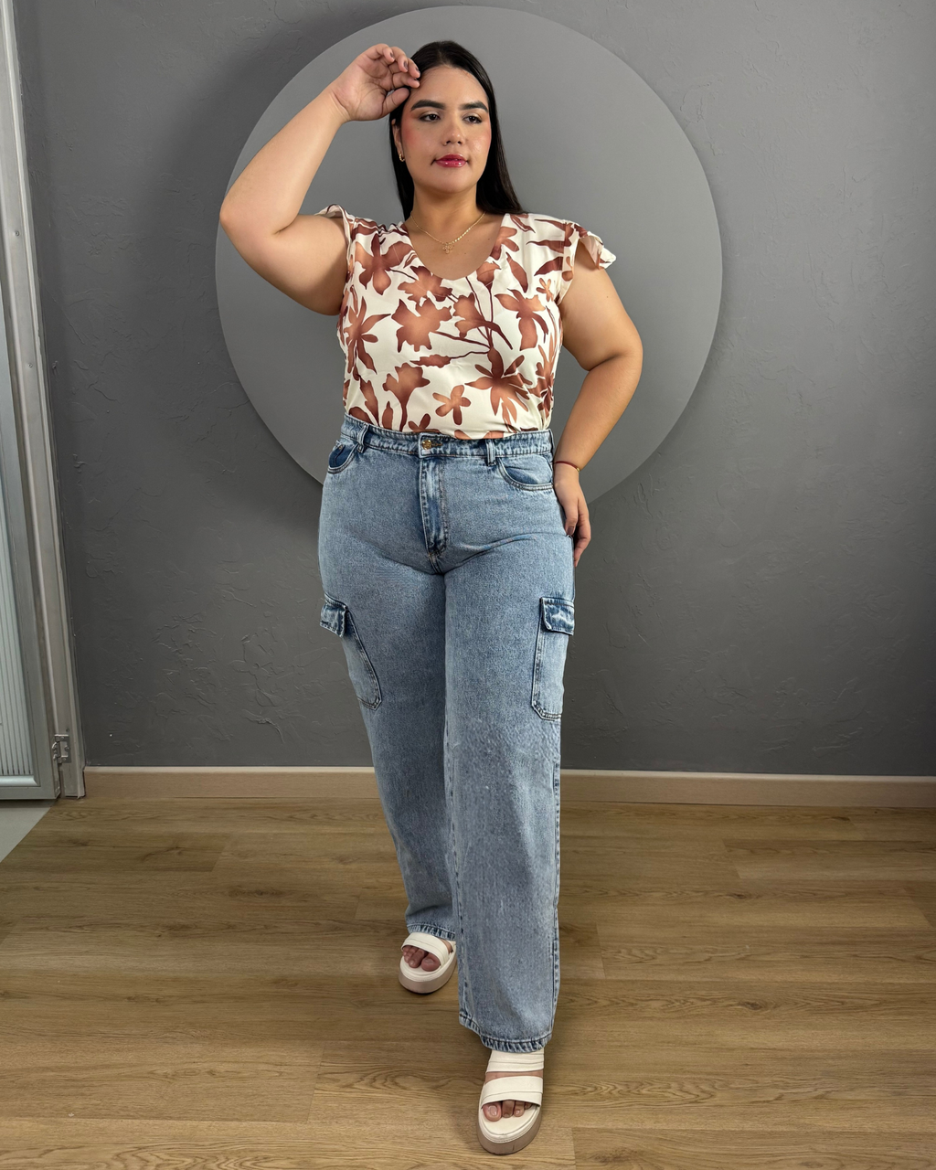 PANTALON CARGO JEAN 6323