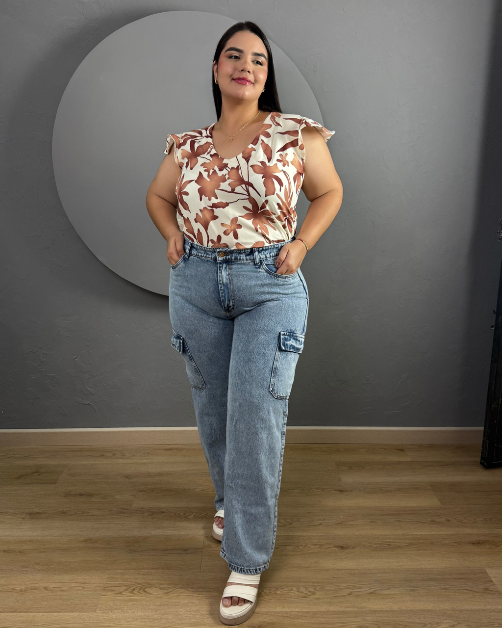PANTALON CARGO JEAN 6323