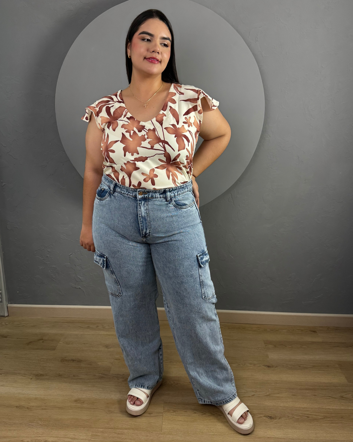 PANTALON CARGO JEAN 6323