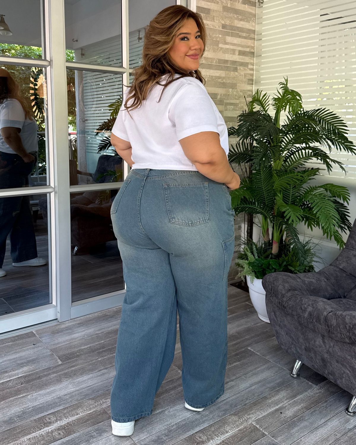 MOM FLARE JEAN 7518