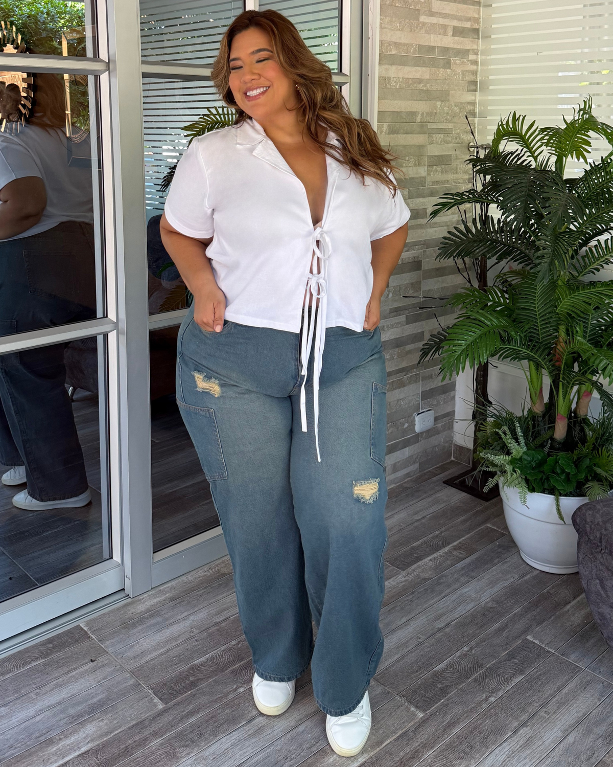 MOM FLARE JEAN 7518