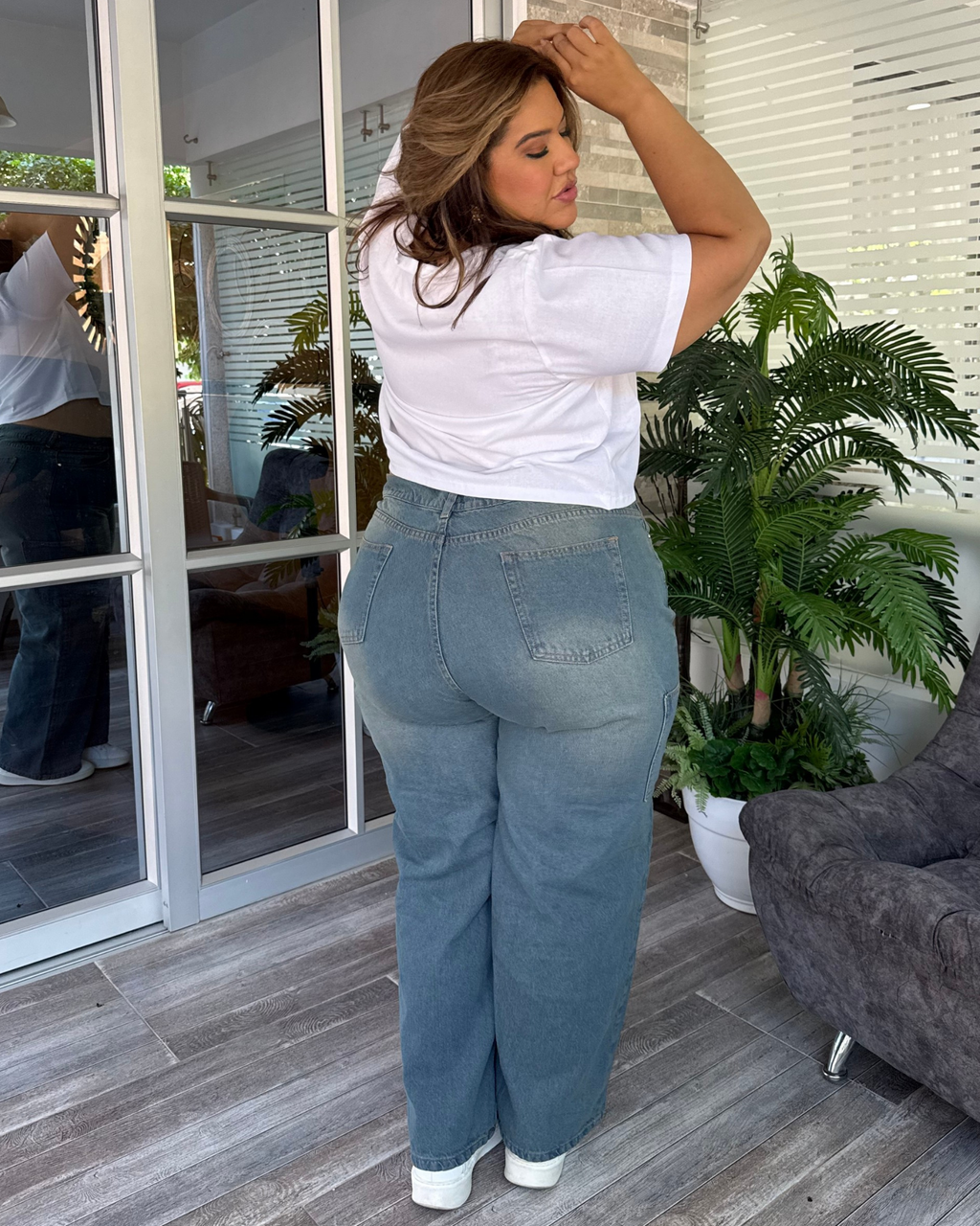 MOM FLARE JEAN 7518
