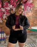 CHAQUETA GAMUZA NEGRA 5282