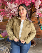 CHAQUETA GAMUZA 5283 KAKI