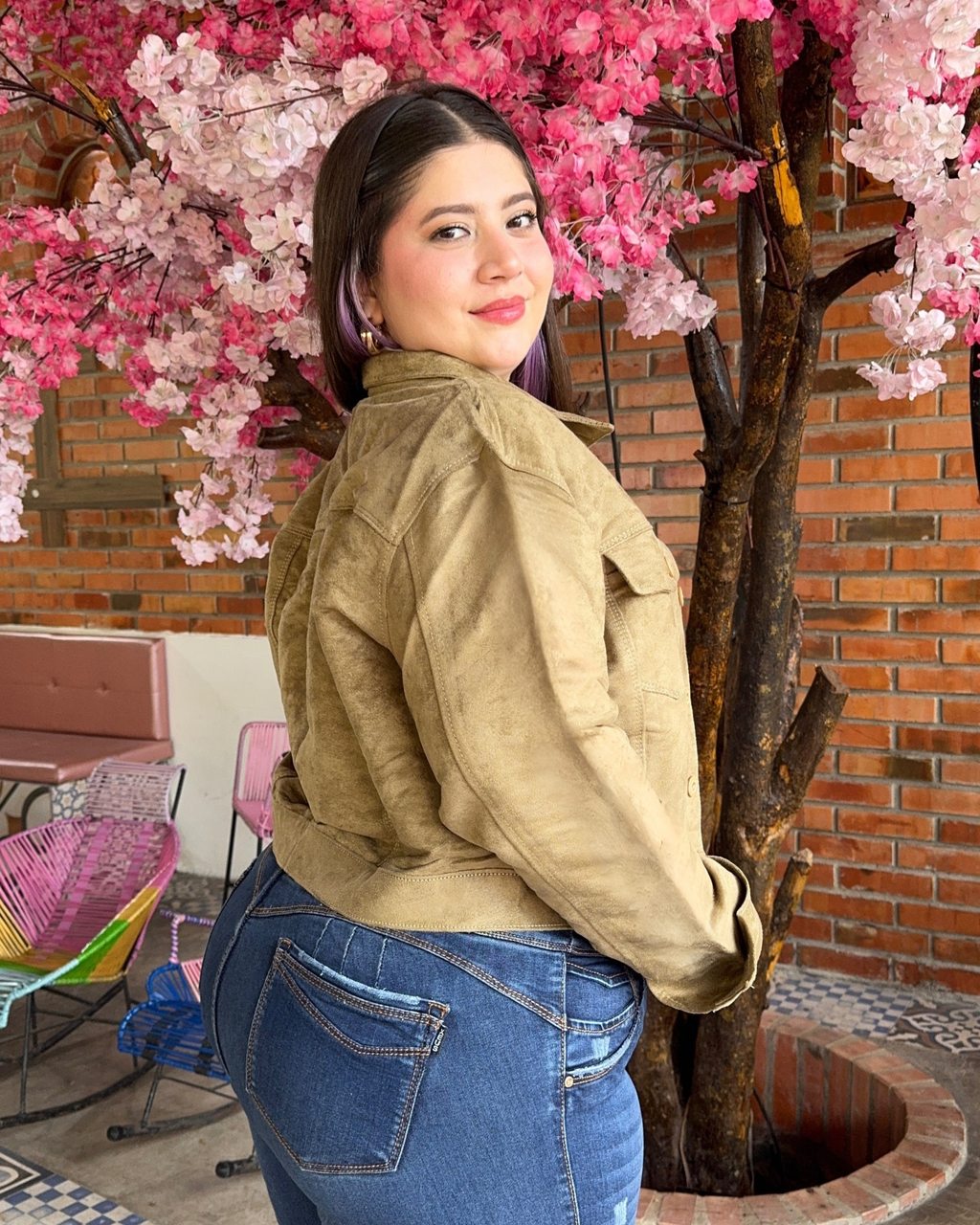 CHAQUETA GAMUZA 5283 KAKI