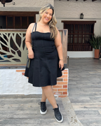 VESTIDO JEAN NEGRO 5318