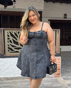 VESTIDO JEAN GRIS 5319