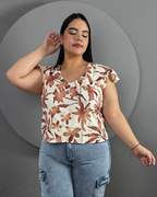 BLUSA CHITAGÁ MARRON CHT5
