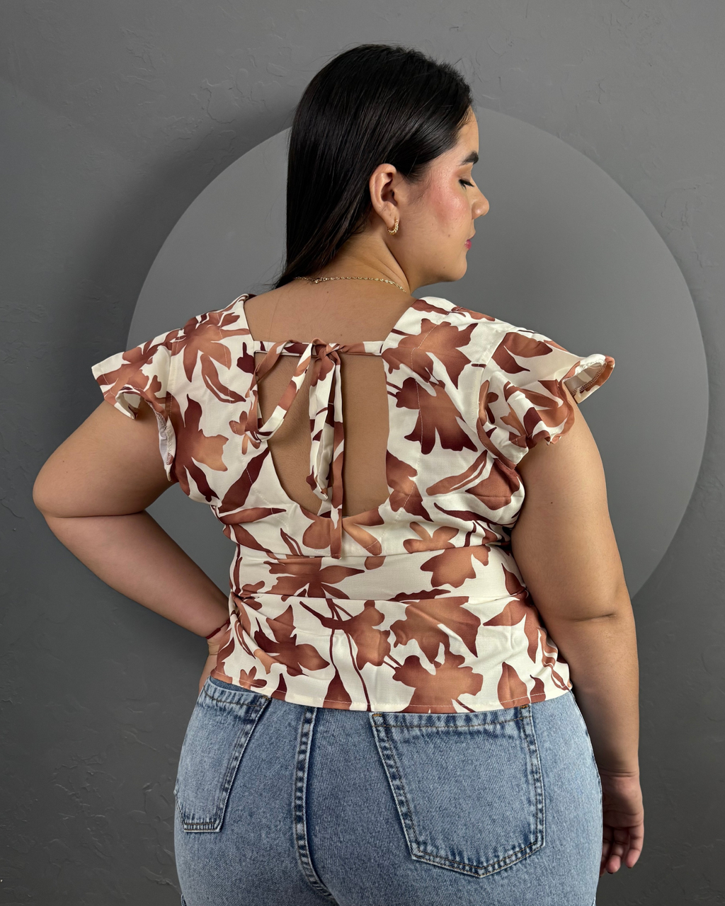 BLUSA CHITAGÁ MARRON CHT5