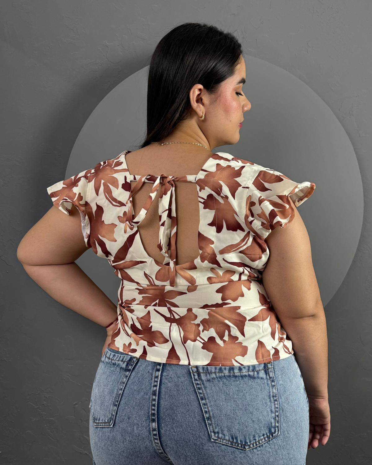 BLUSA CHITAGÁ MARRON CHT5