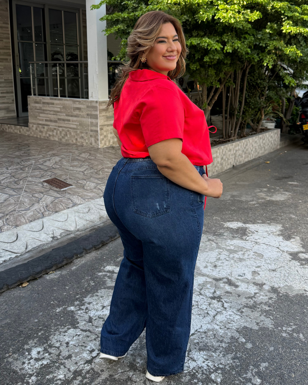 MOM FLARE JEAN 7514