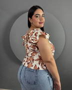 BLUSA CHITAGÁ MARRON CHT5