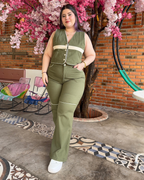PANTALON DRIL VERDE 6277