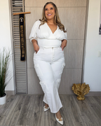 PANTALÓN CARGO BLANCO 6295