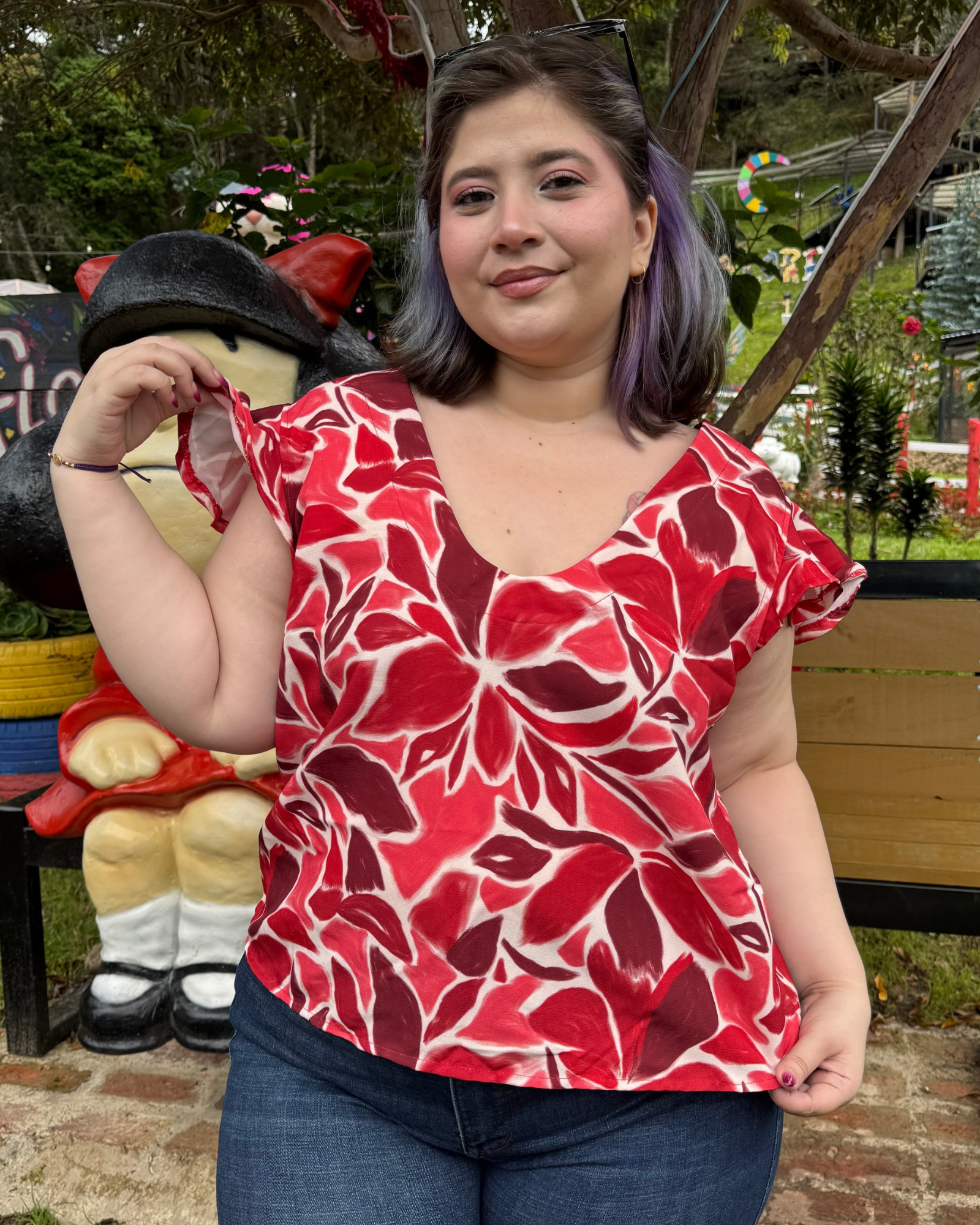 BLUSA CHITAGÁ ROJO CHT3