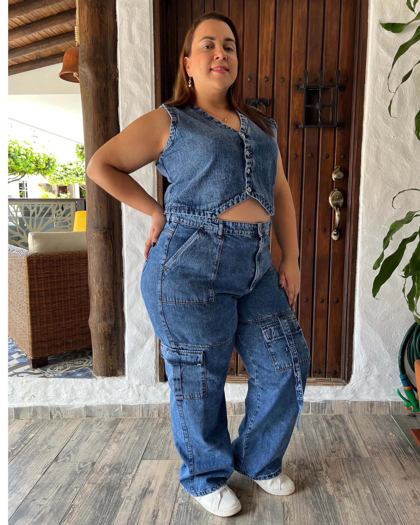 JEANS CARGO 6917 PLUS