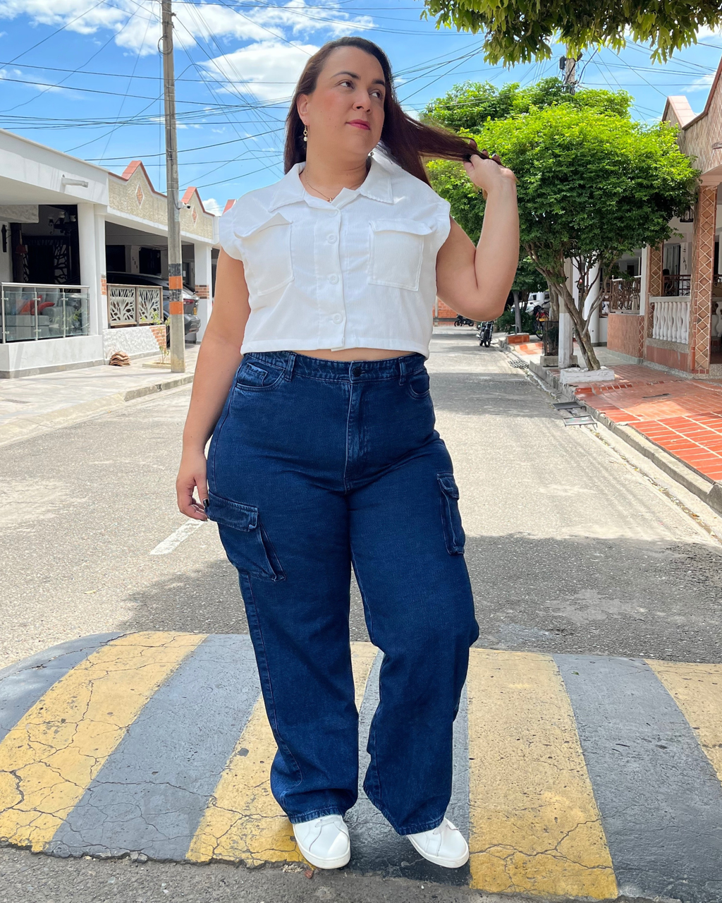 JEANS CARGO 6918 PLUS