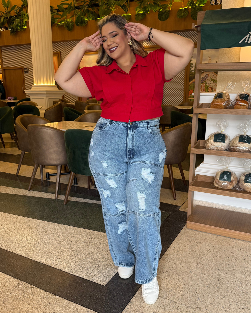 JEANS MOM FLARE 7509 PLUS