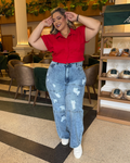 JEANS MOM FLARE 7509 PLUS
