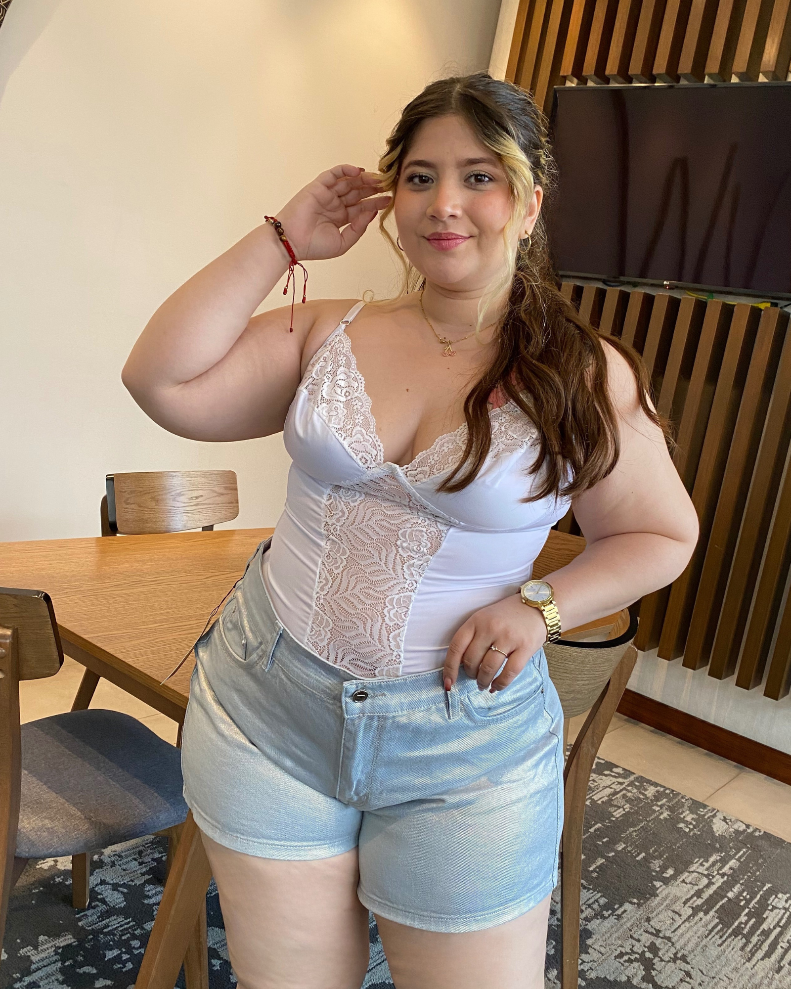 SHORT RIGIDO METALIZADO 8392