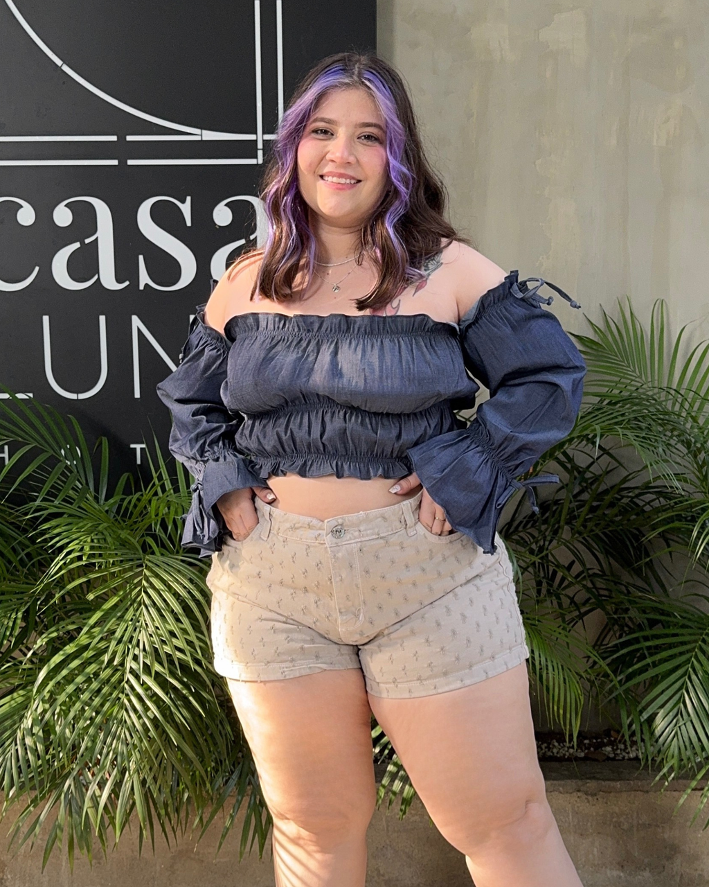 SHORT OJALILLO BEIGE 8407