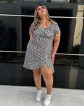 VESTIDO CUBA CUADROS BLANCOS Y NEGROS CUB4