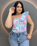 BLUSA GALERAS FLOR ROSA  GAL3