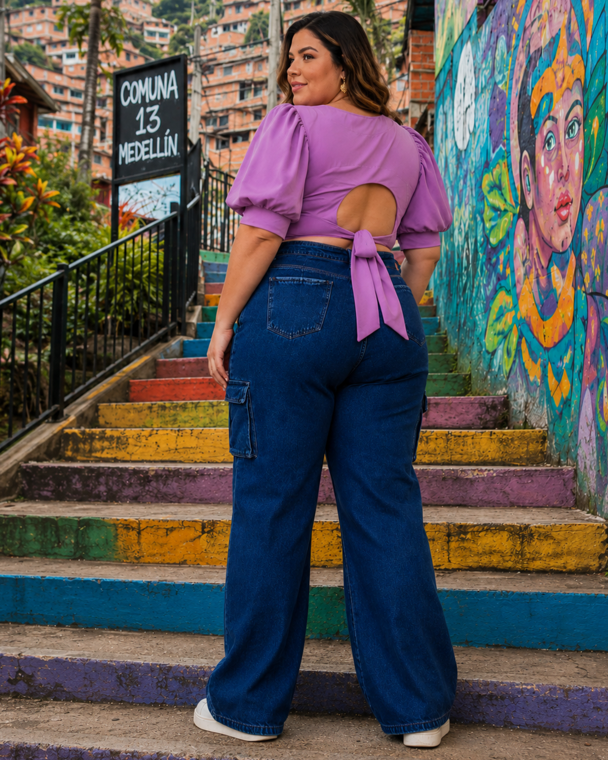 PANTALÓN CARGO JEAN 6918