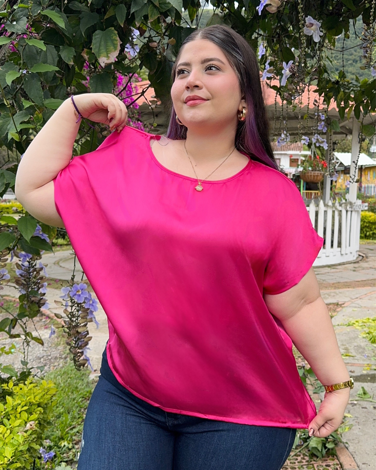 BLUSA SAMPUÉS FUCSIA SAM1