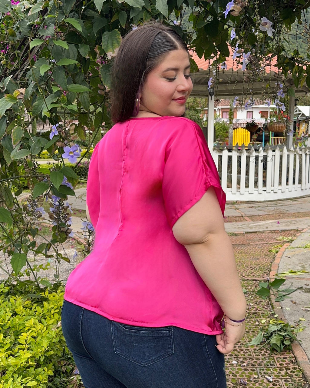 BLUSA SAMPUÉS FUCSIA SAM1